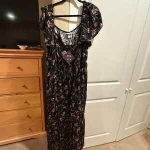 Target Women's Flutter Short Sleeve Maxi Empire Waist Dress - Ava & Viv